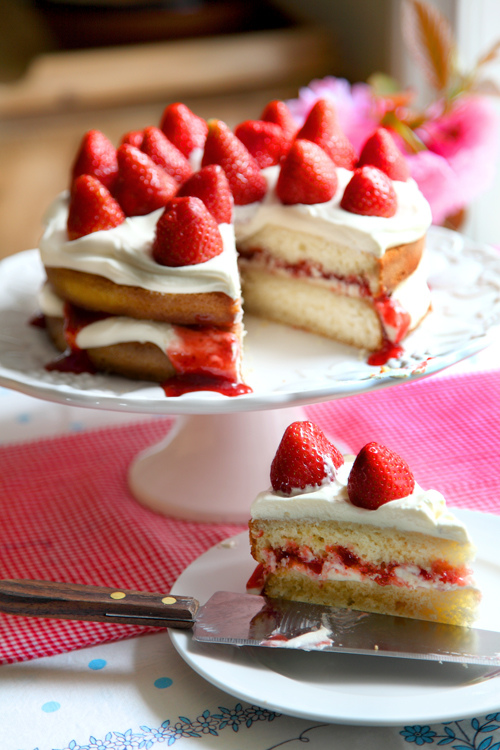 Mega Strawberry Summer Cake Donal Skehan Eat Live Go 