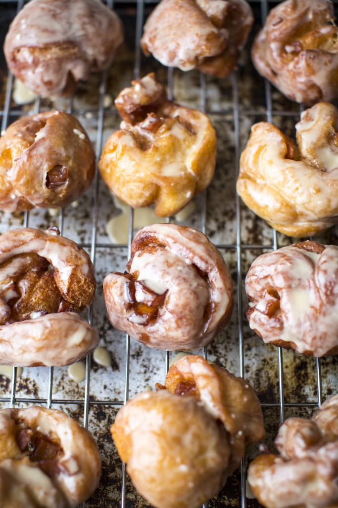 Maple Glazed Apple Fritters | DonalSkehan.com, Perfect autumnal treat but great all year long too! 