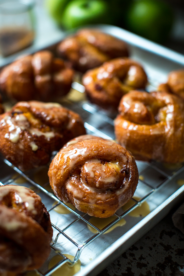 Maple-Glazed Apple Fritters | DonalSkehan.com,  Make the most of Autumn's apples with this cinnamon-spiked bun recipe.