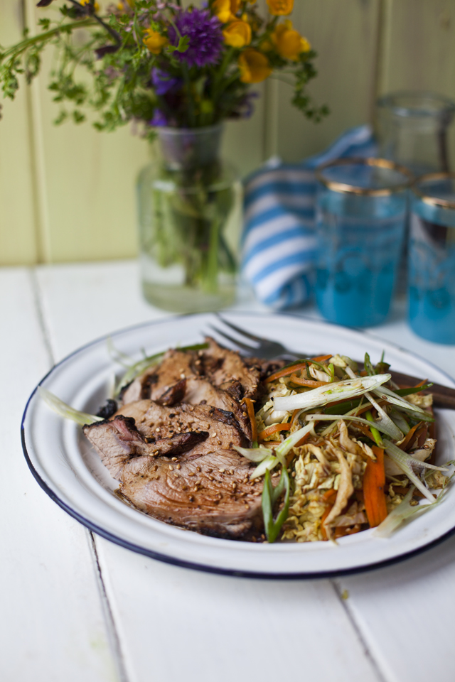 Asian Aromatic BBQ Summer Lamb with Tangy Sesame Salad! | DonalSkehan.com, Because BBQ can be so much more than just burgers!