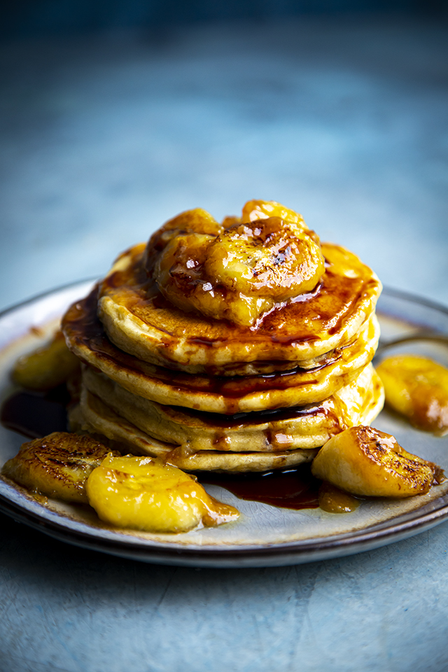 Caramelised Banana Pancakes - Donal Skehan | EAT LIVE GO