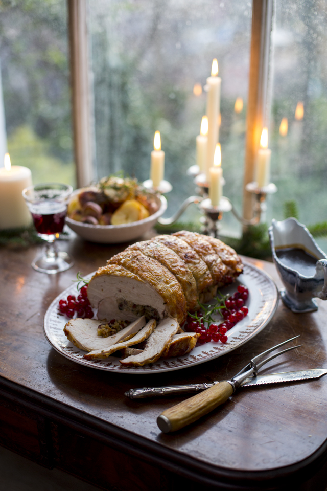 Roast Rolled Turkey Breast with Cranberry & Sage Stuffing | DonalSkehan.com, An easy-carve Christmas day option with plenty of next day leftovers!