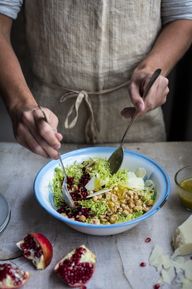 Brussels Sprout Salad with Hazelnuts & Pecorino | DonalSkehan.com