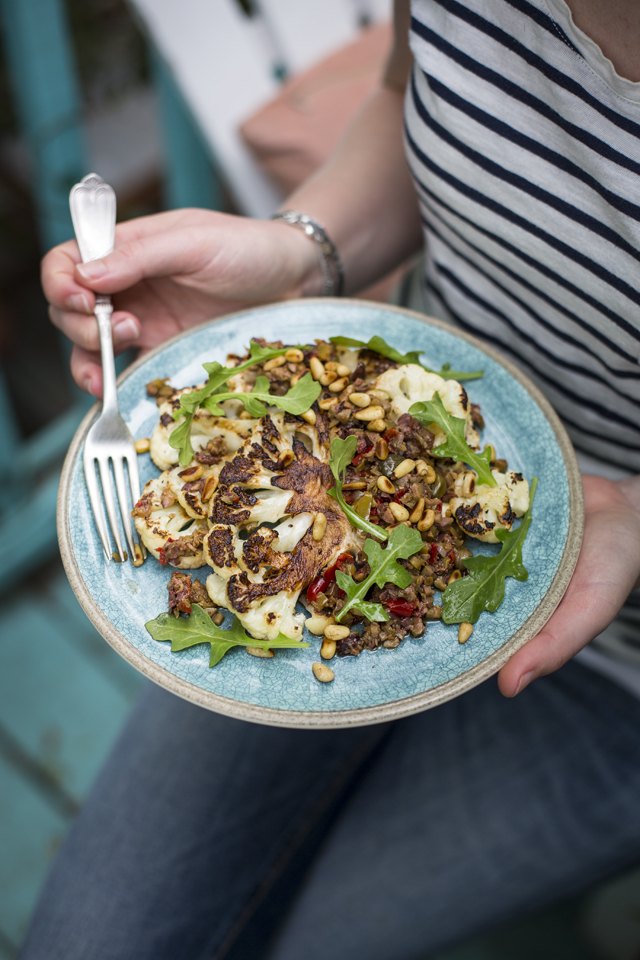 Cauliflower T-Bone Steak | DonalSkehan.com, Not what you're expecting but down right delicious! 