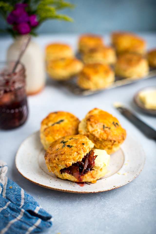 Cheddar & Thyme Scones | DonalSkehan.com, Cheesy, fluffy and perfect for afternoon tea!