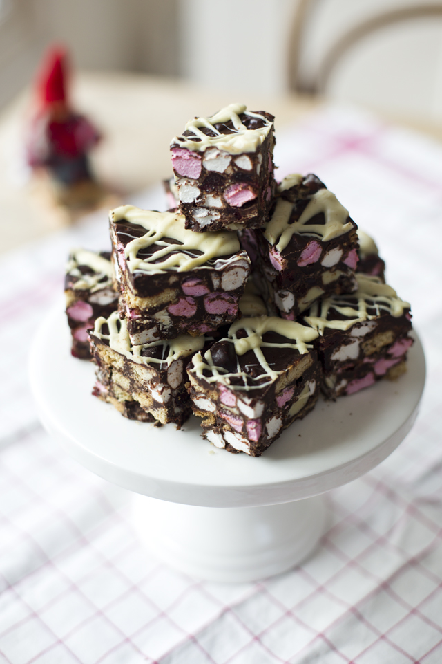 Rocky Road Squares | DonalSkehan.com, A sure-fire success at cake sales or as an edible gift.