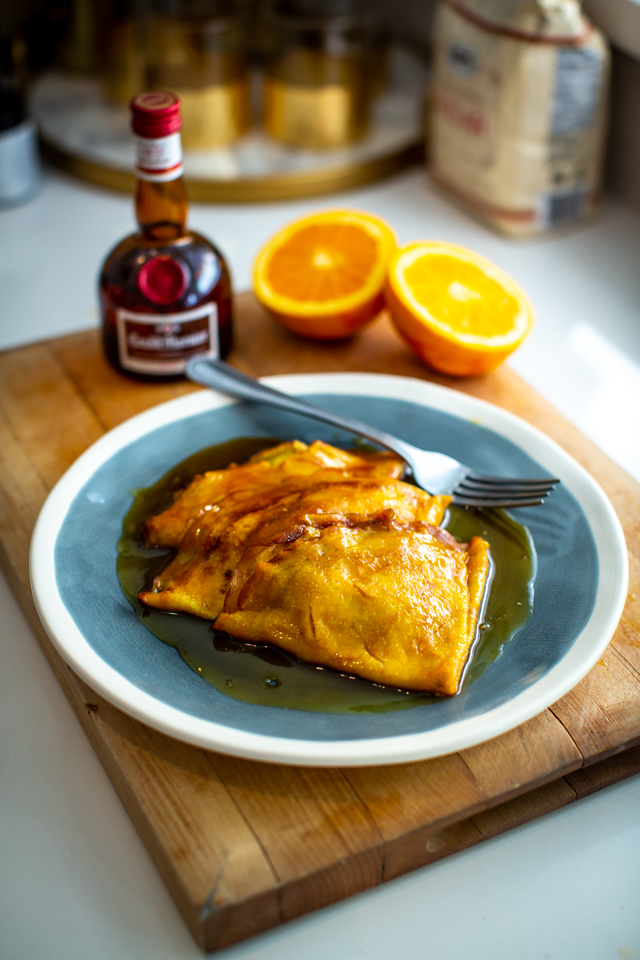 Crêpes Suzette | DonalSkehan.com, Thin pancakes coated in a luscious, sweet orange flavoured sauce!