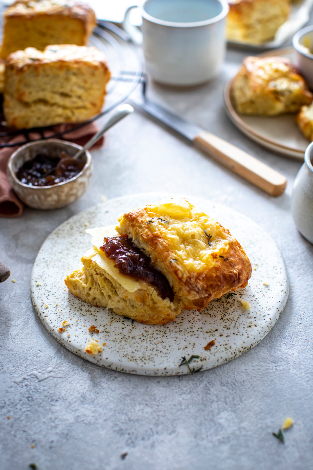 Blue Cheese & Thyme Savoury Scones | DonalSkehan.com