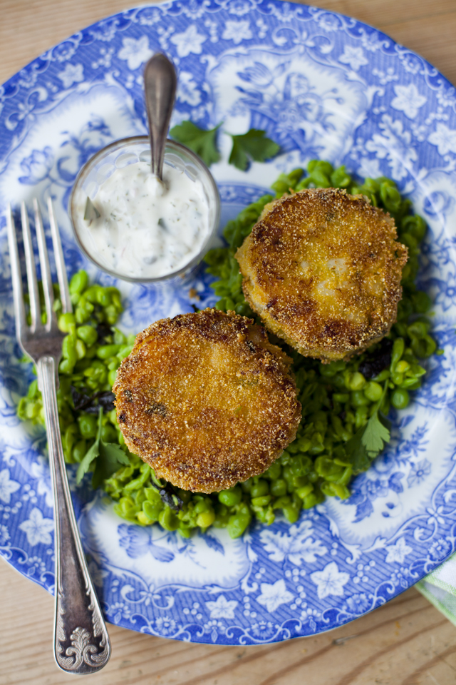 Smoky Fish Cakes with Minty Peas and Tartare Sauce | DonalSkehan.com, Makes a fantastic light meal or starter. 