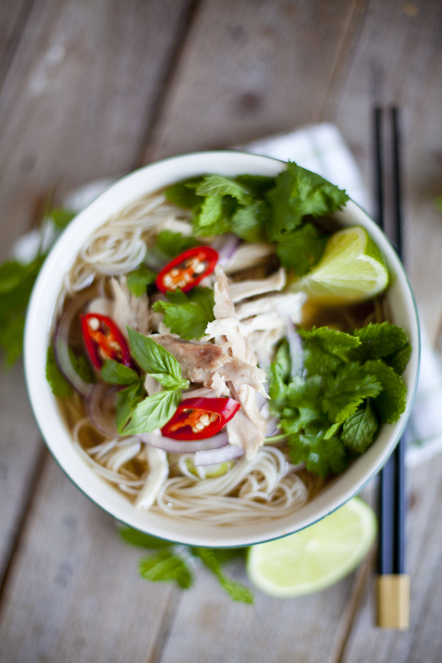 Vietnamese Chicken Noodle Soup | DonalSkehan.com, A healthy Asian soup, packed full of flavour!