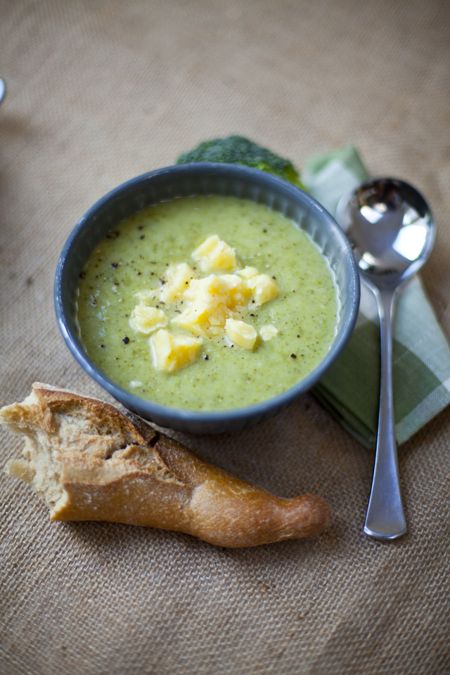 Broccoli and Cheddar Cheese Soup | DonalSkehan.com, Perfect for using up odds and ends left in the fridge! 