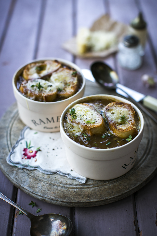 Thyme & Gruyere French Onion Soup | DonalSkehan.com, A classic French recipe, well worth trying. 