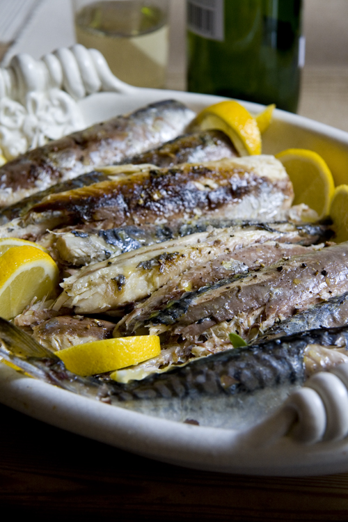 bbq mackerel in tin foil