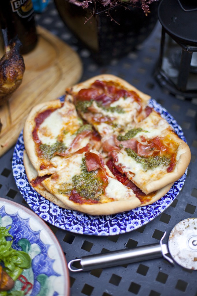 Thin-Crust Barbecue Pizza | DonalSkehan.com, Great for summer BBQ!