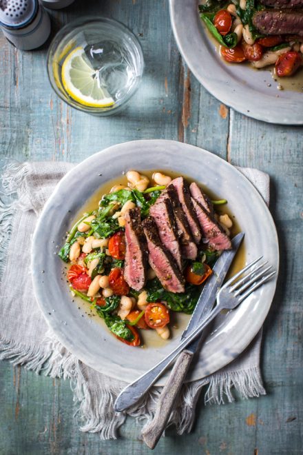 Rosemary Lamb Steaks with Quick Bean Stew | DonalSkehan.com, When I say 