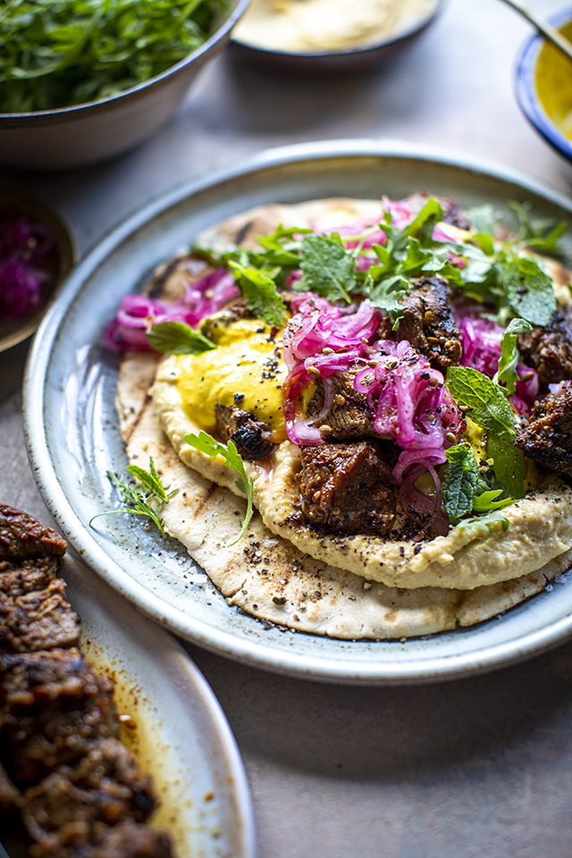 Spiced Lamb Flatbreads | DonalSkehan.com