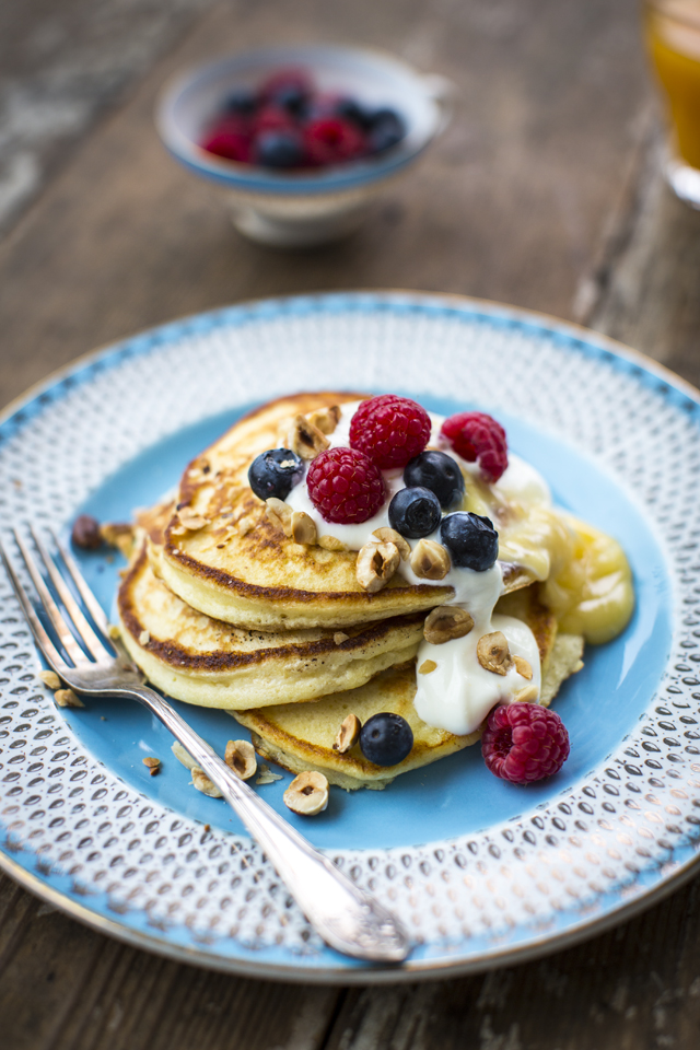 Ricotta Pancakes with Lemon Curd | Donal Skehan | EAT LIVE GO