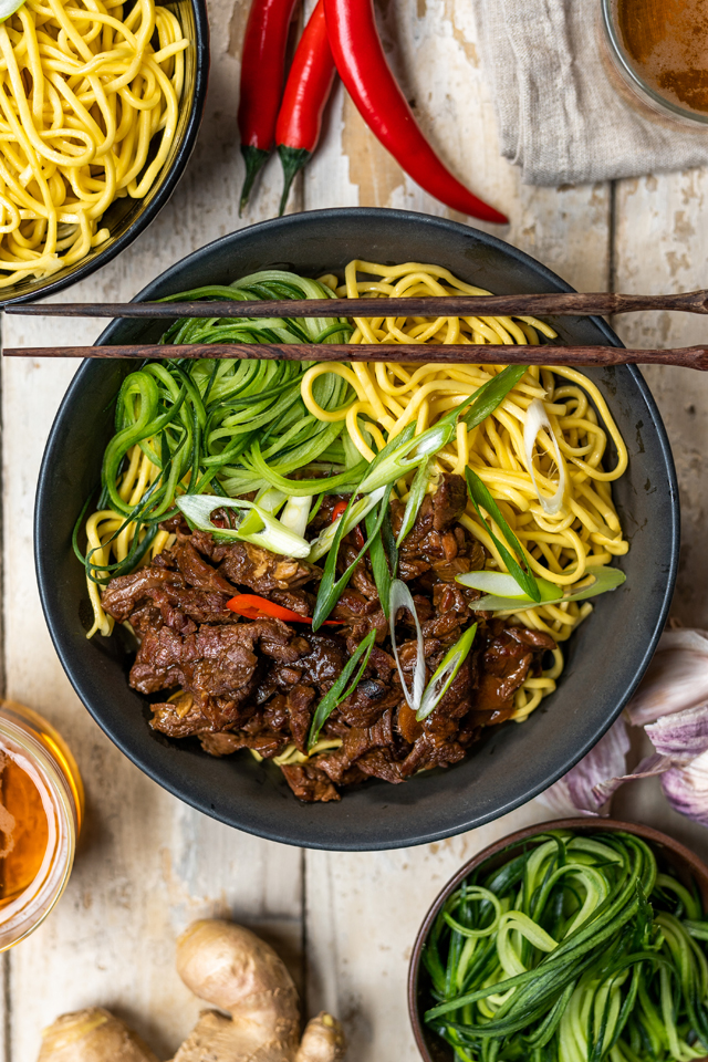 Mongolian Beef Noodles