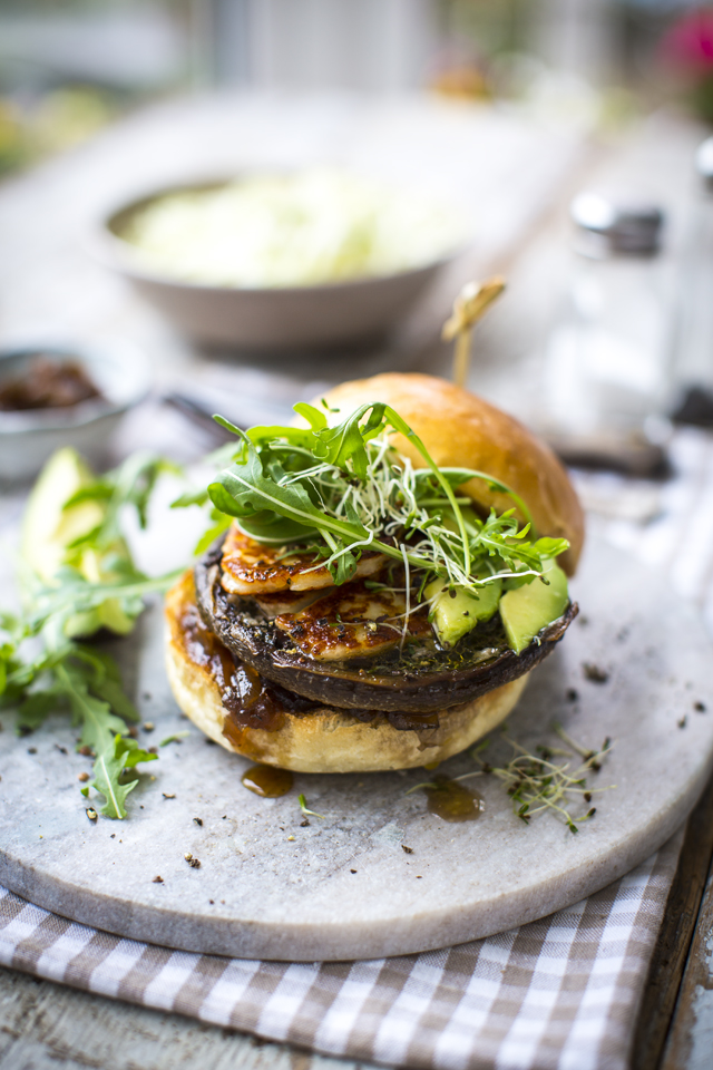 Halloumi Burgers with Shaved Vegetable Slaw | DonalSkehan.com, A “burger” with a difference!