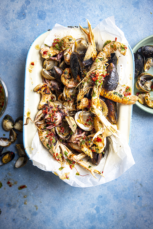 BBQ Shellfish with Nam Jim Dressing - Donal Skehan | EAT LIVE GO