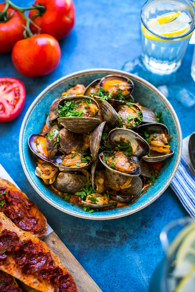 ‘Nduja Clams & Tomato Sourdough | DonalSkehan.com, Quick meal to serve as a starter to light meal.