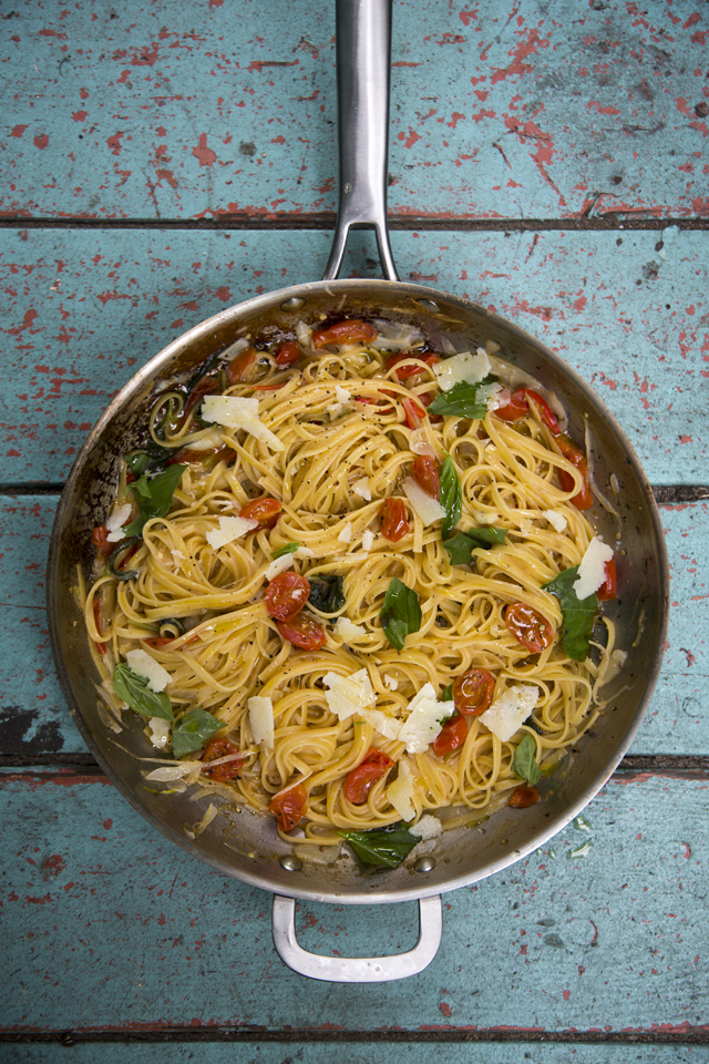Martha’s One Pan Pasta | DonalSkehan.com, A brilliantly simple pasta dish inspired by American food writer and domestic goddess, Martha Stewart.