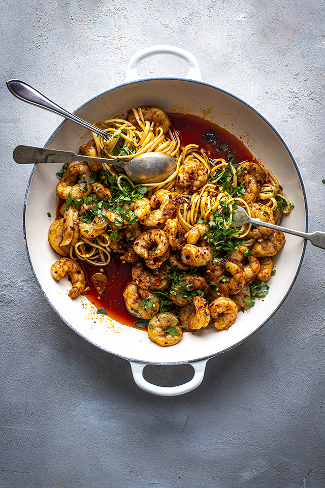 Prawn Pil Pil Pasta | Donal Skehan | EAT LIVE GO