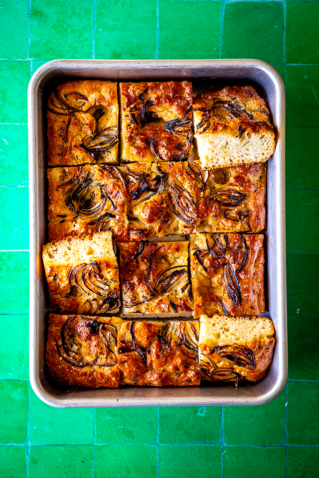 No-Knead Red Onion Focaccia | DonalSkehan.com