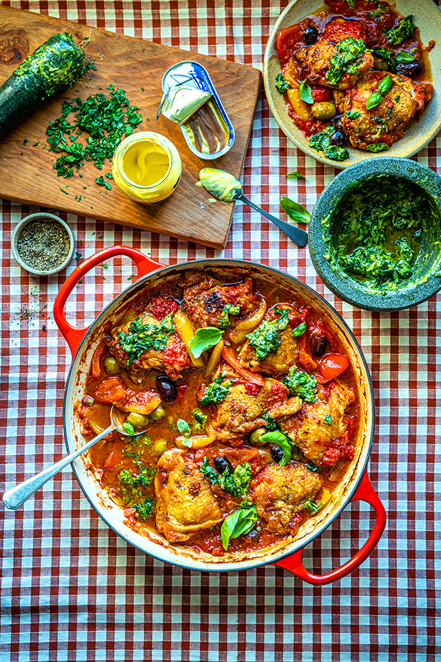 Roman Chicken with Salsa Verde | DonalSkehan.com