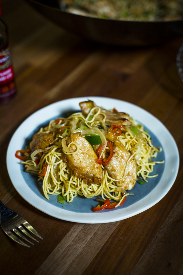 Salt & Chilli Chicken with Chilli Noodles | DonalSkehan.com, A takeout favourite, salt and chilli chicken hits the spot every time!