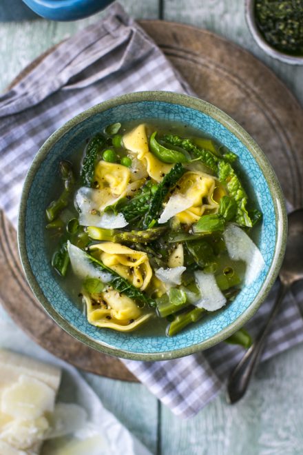 Tortellini Spring Green Drop Stew | DonalSkehan.com, Comforting carbs and nutrient-rich green veg come together to make a brilliant 15-minute meal.
