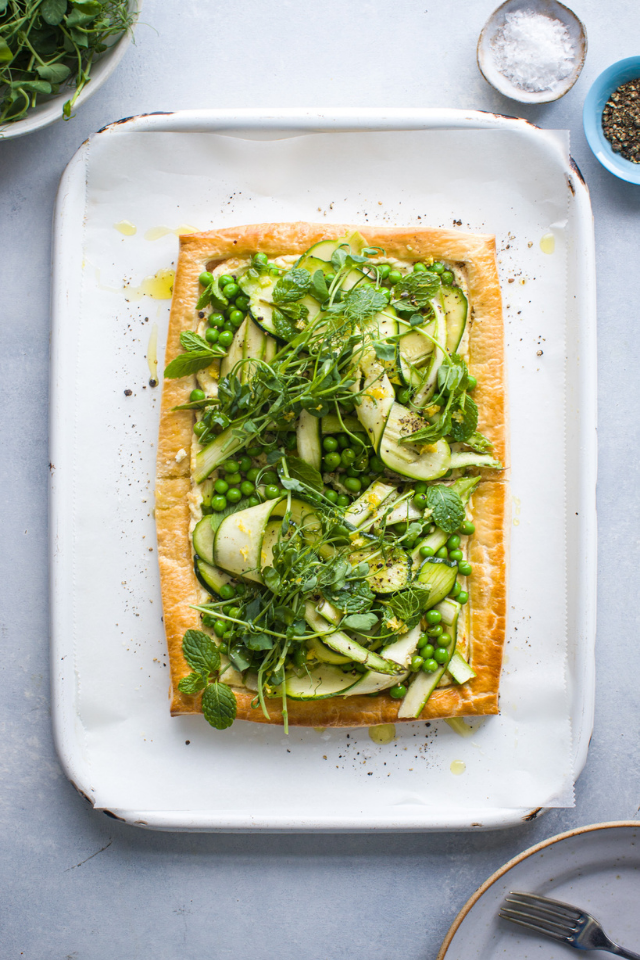 Spring Greens & Ricotta Cheese Tart | DonalSkehan.com