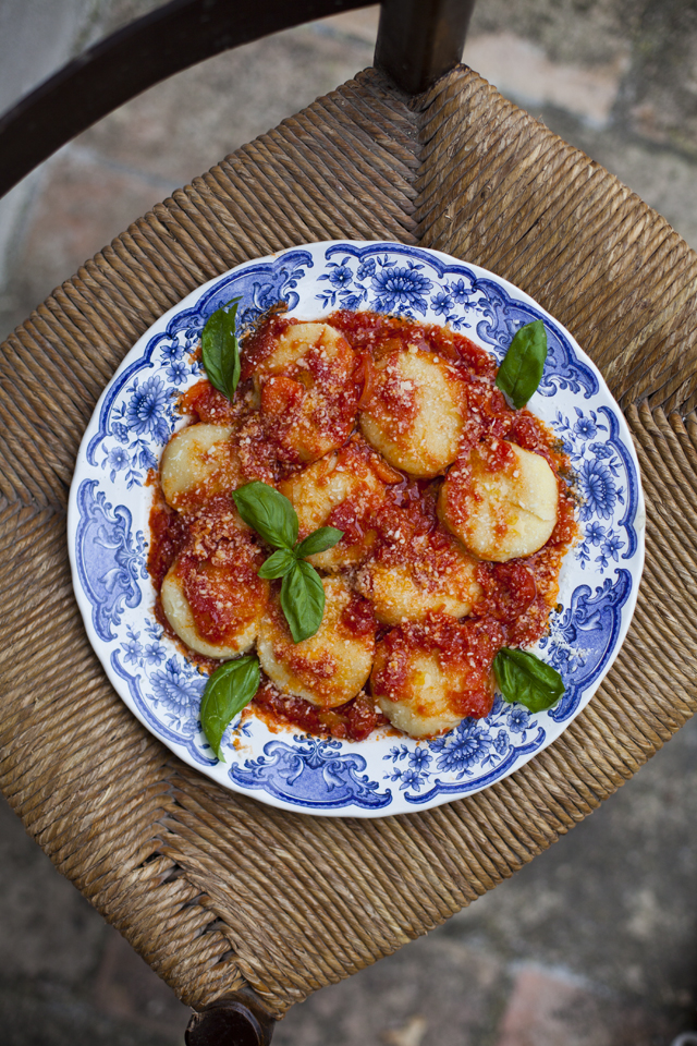Stuffed Gnocchi in a tomato sauce | DonalSkehan.com, Classic Italian cooking at it's best. 