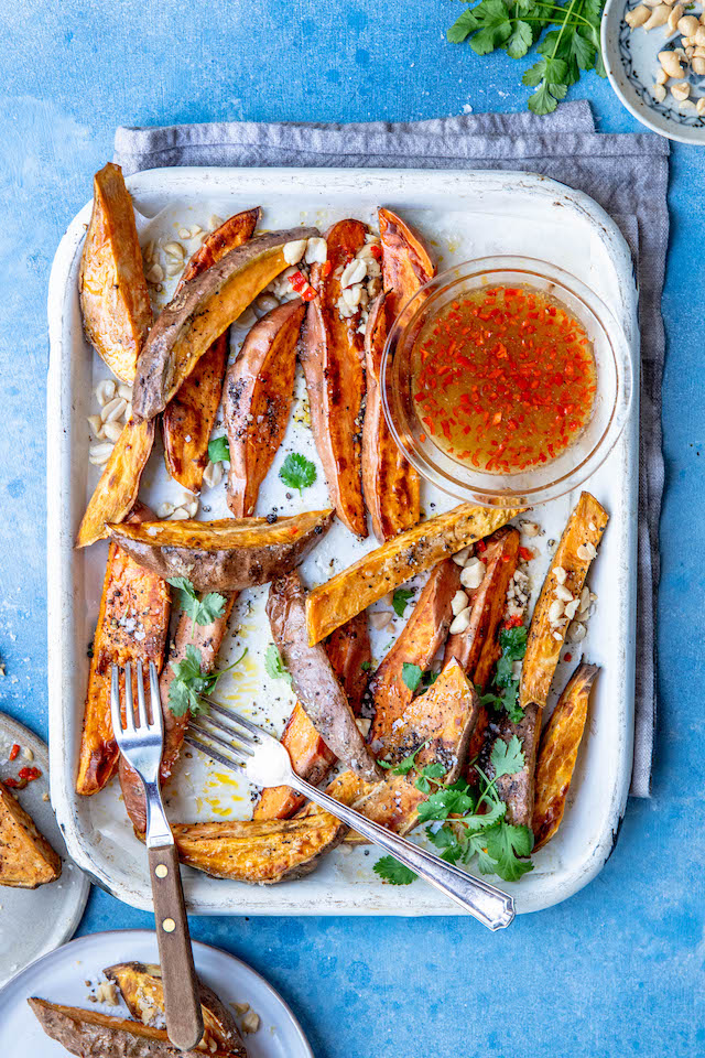 Thai Style Roast Sweet Potatoes | DonalSkehan.com