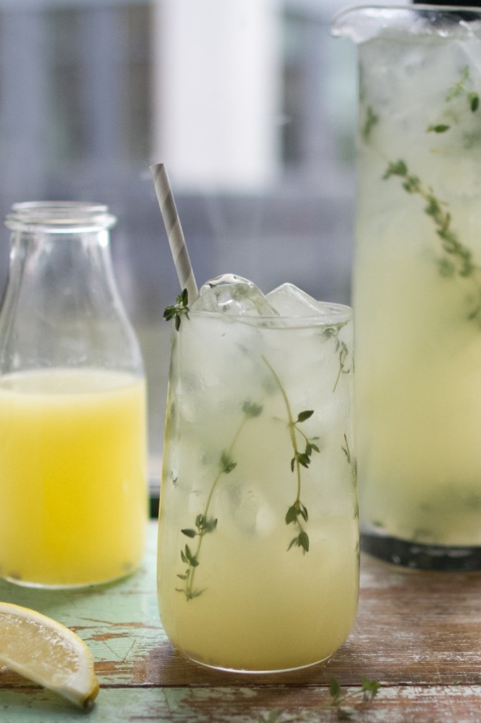 Thyme Lemonade | DonalSkehan.com, Great on its own, even better with a splash of booze added!