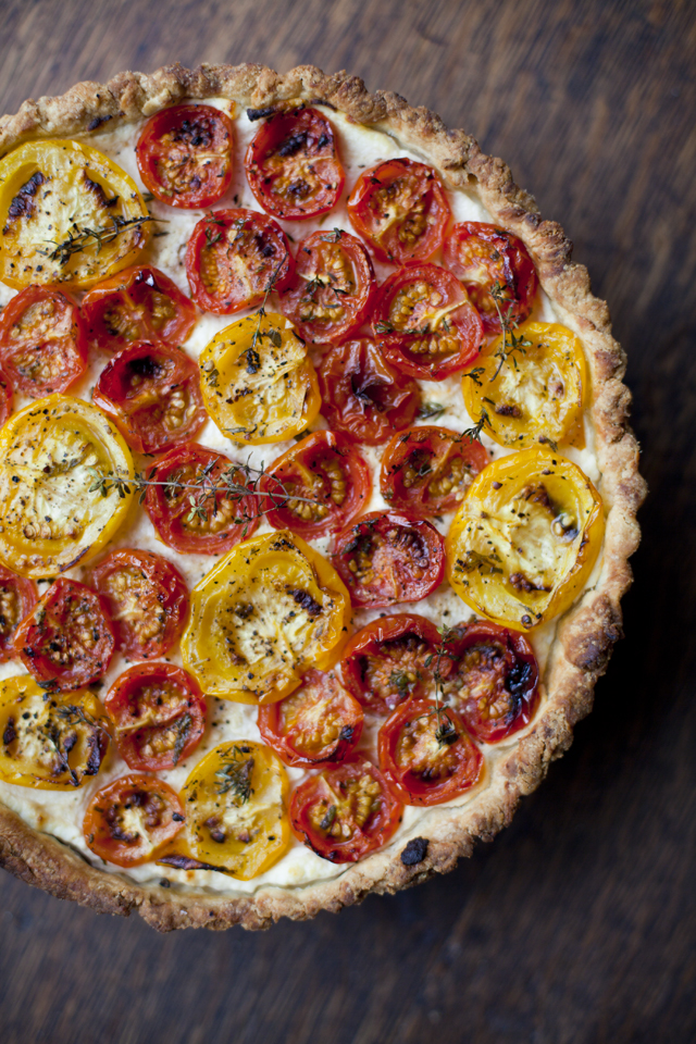 Tomato Ricotta And Thyme Tart Donal Skehan Eat Live Go