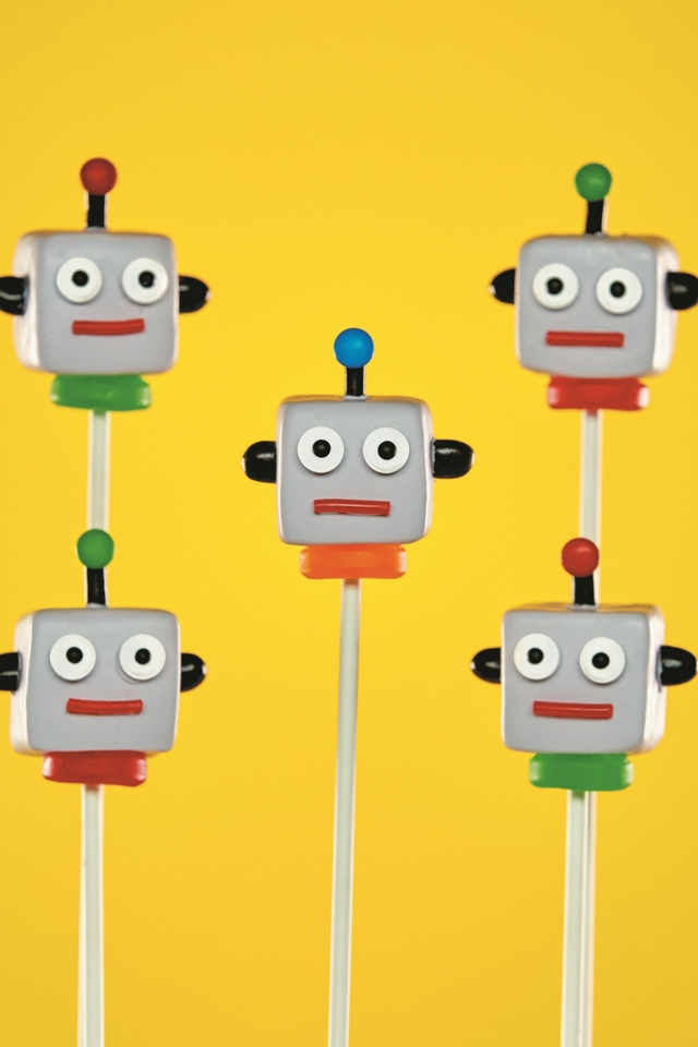 Robot Brownie Pops | DonalSkehan.com, Quirky robot brownie pops by the brilliant Rosanna Pansino. 