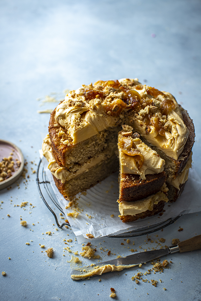 Bourbon Caramel Apple Cake | URBAN BAKES