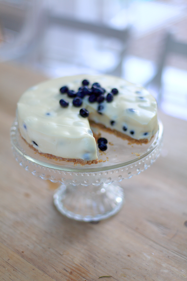 Blueberry And White Chocolate Cheesecake | DonalSkehan.com, Wonderfully creamy and rich cheesecake.