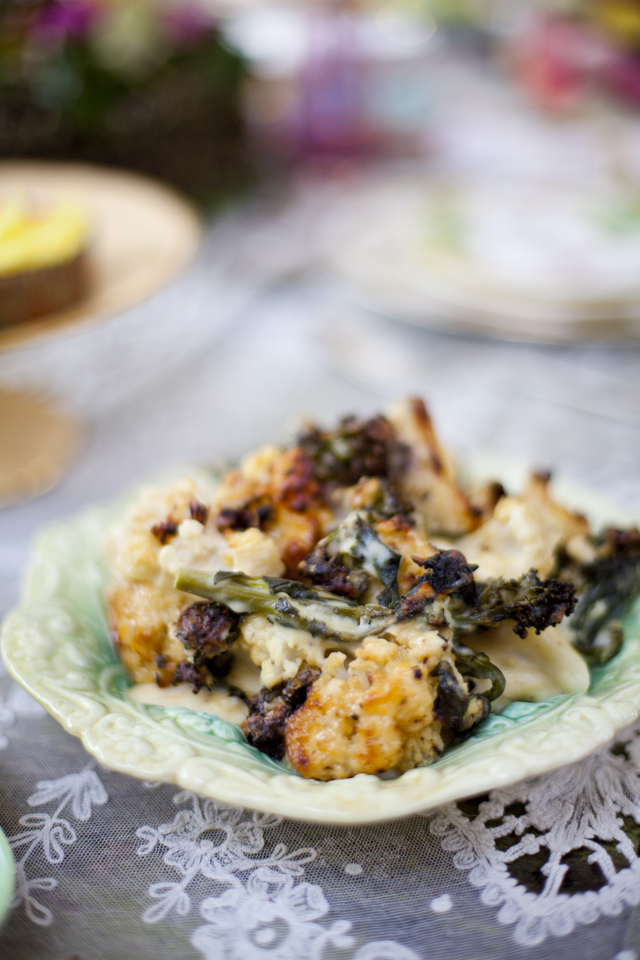 Cheesy Cauliflower and Broccoli Bake | DonalSkehan.com, Perfect Easter side dish!