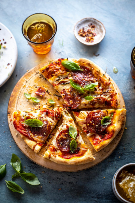 Honey, Fennel & Salami One Pan Pizza | DonalSkehan.com