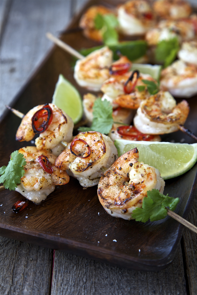 Honey Chilli Prawn Skewers Donal Skehan EAT LIVE GO