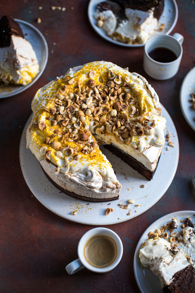 Boozy Brownie Meringue Cake | DonalSkehan.com