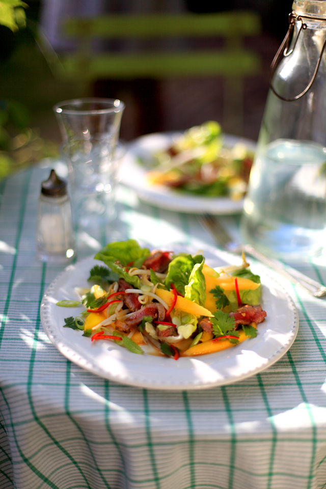 Private: Thai Beef and Mango Salad | DonalSkehan.com, A fresh & zingy summer salad with exciting Thai flavours! 