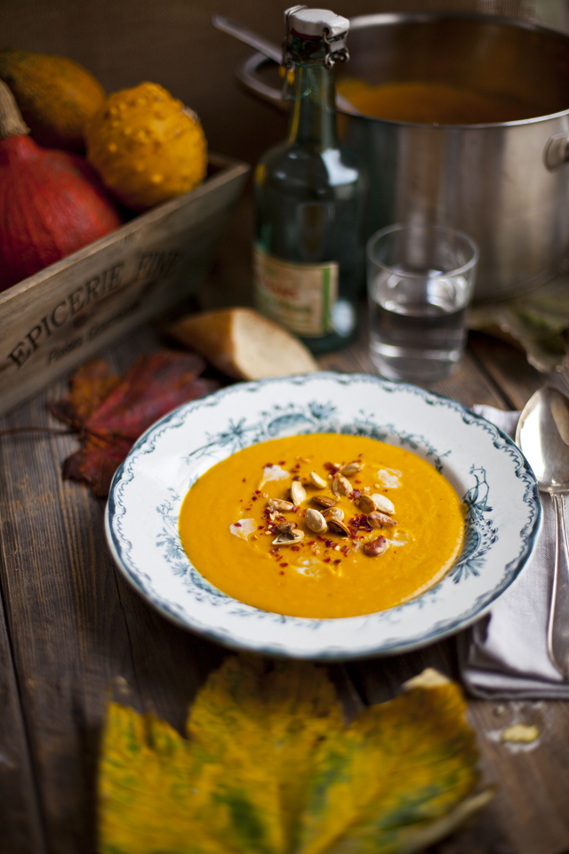 Roast Pumpkin, Coconut and Chilli Soup | DonalSkehan.com, A comforting soup, perfect for the colder months. 