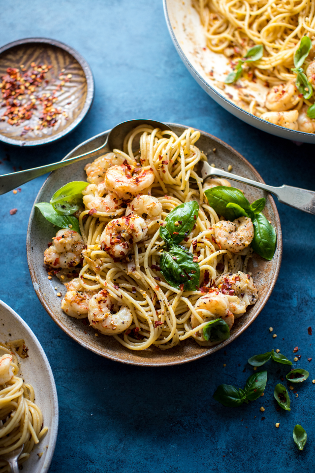 Spicy Shrimp Spaghetti | DonalSkehan.com