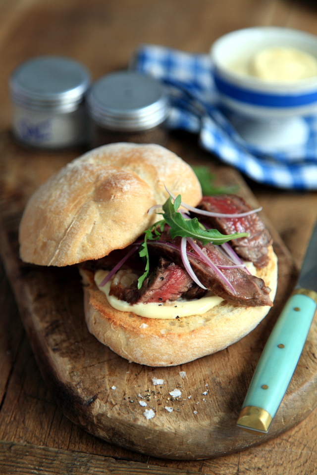 Mini Rustic Steak Sandwiches | DonalSkehan.com, Proper weekend sandwich - only improved with a side of chips!