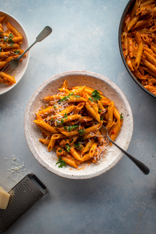 Vodka Penne Pork Ragu Donal Skehan EAT LIVE GO